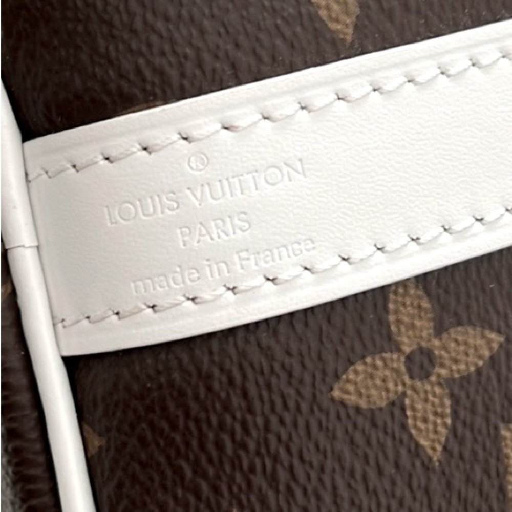 Louis Vuitton Brown and White Satchel - Picture 10 of 15